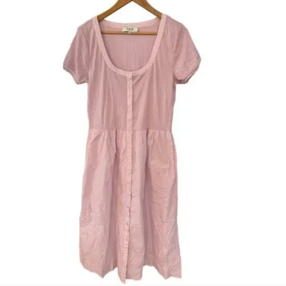 Sea Women's Salome Vegetable Dye Crew Neck Dress Size M - Picture 6 of 6